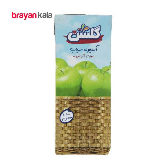 عکس اصلی آبمیوه سیب گلشن حجم 200 میلی لیتر